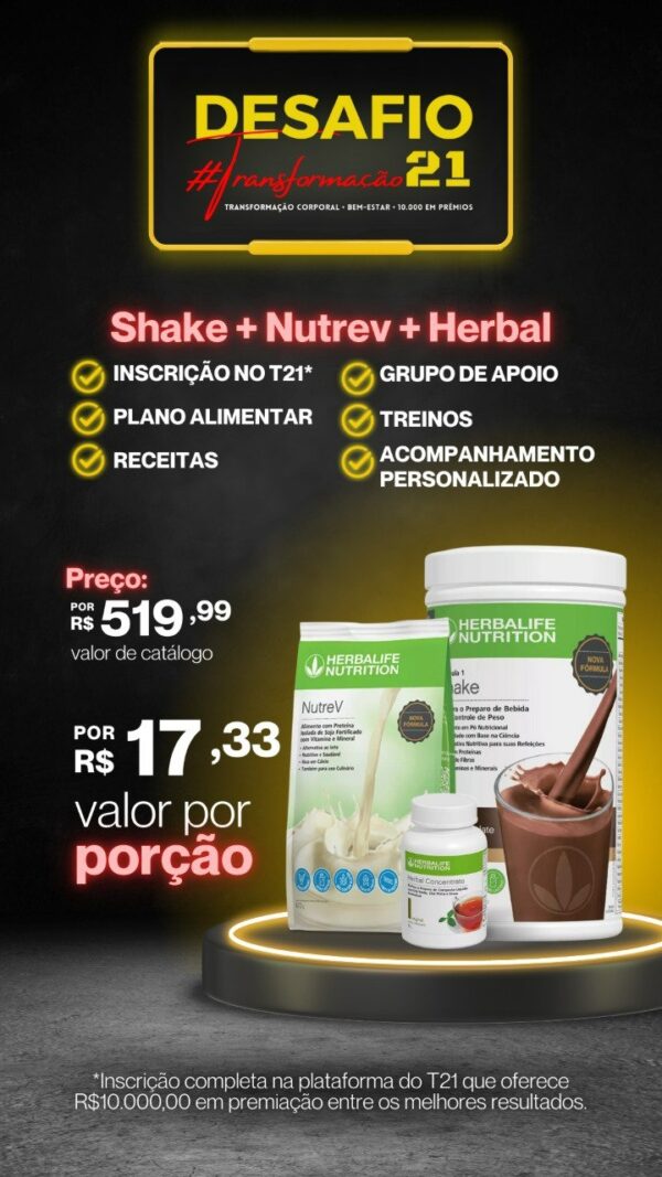 Combo - Shake + Nutrev + Herbal